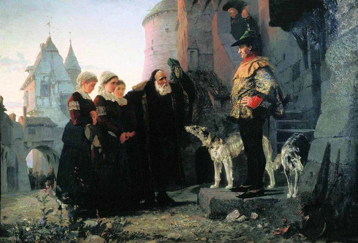 Василий Дмитриевич Поленов. "Право господина". 1874.